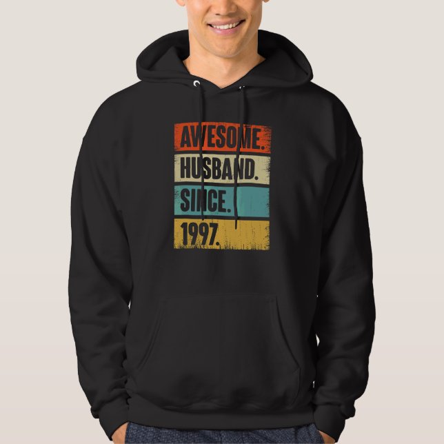 Moletom Marido Impressionante Retro Desde 1997 25 Aniver C (Frente)