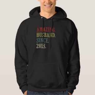 Moletom Marido Incrível Desde 2018 Retro 4 Aniver Casament