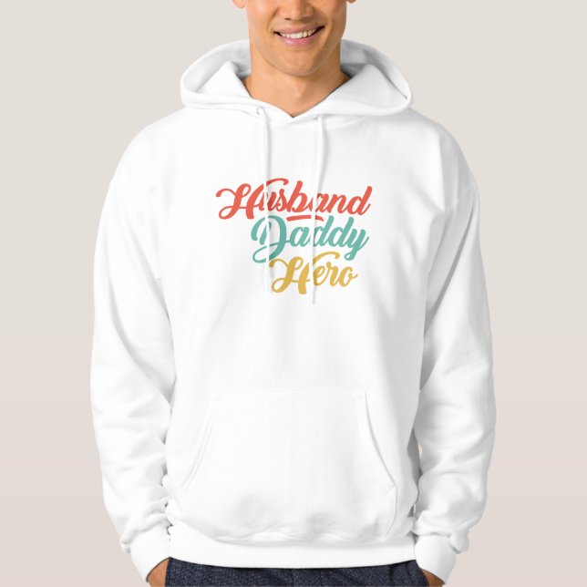 Moletom Marido, Pai, Herói (Frente)
