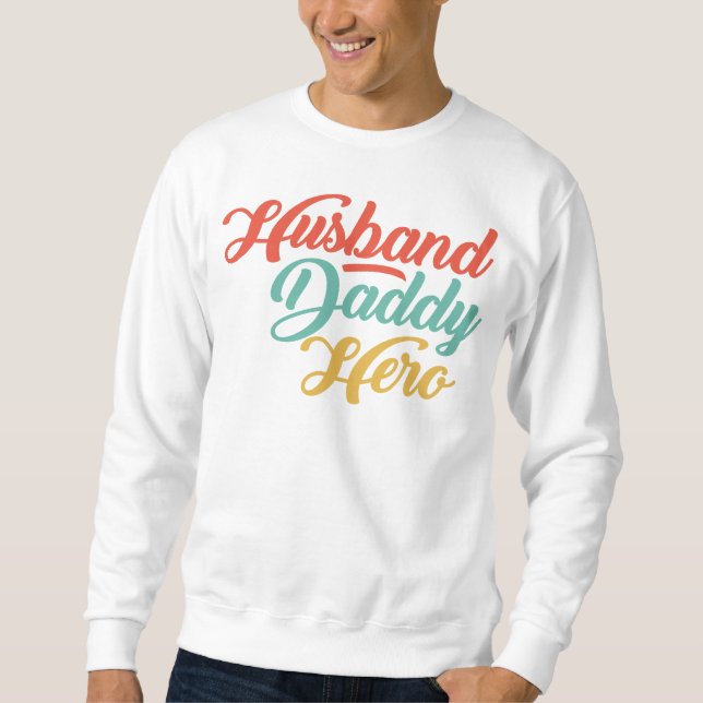 Moletom Marido, Pai, Herói (Frente)