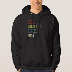 Moletom Marido Retro Epic Desde 2014, 8.º Anivers De Casam