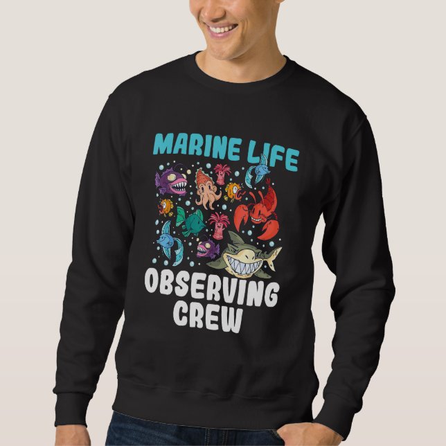 Moletom Marine fish biodiversity ocean conservation scuba  (Frente)