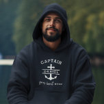 Moletom Marinho Azul Capitão Barco Náutico Navio Ancoradou<br><div class="desc">Veleja em estilo com o Marinho Blue Capitão Boat NMaritime Anchor Ship Hoodie. Esta tenda premium apresenta um clássico tom azul marinho e uma âncora e design de navio impressionantes, perfeito para os entusiastas marítimos. Criado a partir de tecidos macios e respiráveis, ele garante conforto a todo o dia, seja...</div>