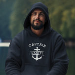 Moletom Marinho Azul Capitão Barco Náutico Navio Ancoradou<br><div class="desc">Veleja em estilo com o Marinho Blue Capitão Boat NMaritime Anchor Ship Hoodie. Esta tenda premium apresenta um clássico tom azul marinho e uma âncora e design de navio impressionantes, perfeito para os entusiastas marítimos. Criado a partir de tecidos macios e respiráveis, ele garante conforto a todo o dia, seja...</div>