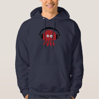 Moletom Marinho Funky Hoody das medusa do DJ do vermelho