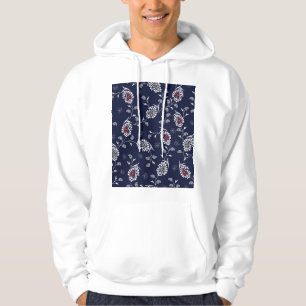Moletom Marinho Paisley: Elegante Pattern Design.