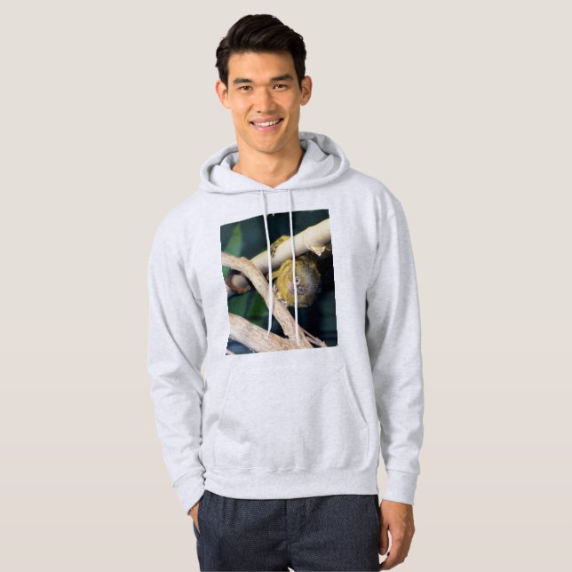 Moletom Marmoset Monkey Oi Lá, Mens Hoodie (Frente Completa)