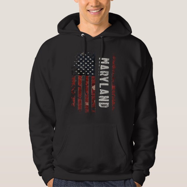 Moletom Maryland EUA Flag (Frente)