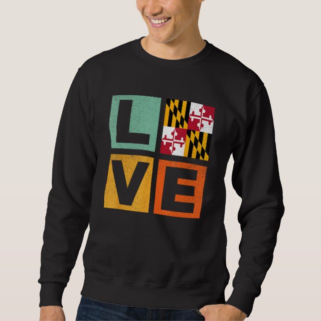 Moletom Maryland Flag  Love Maryland (Frente)
