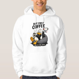 Moletom Mas Primeiro Café Camisola Divertida Amante de Caf