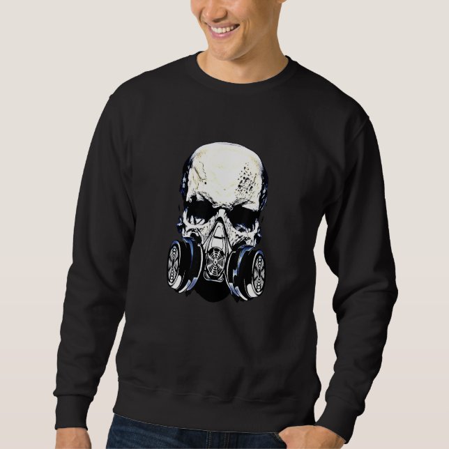 Moletom Máscara de gás Homem Design Gasmask (Frente)