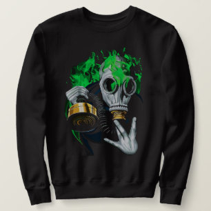 Moletom Máscara de Gás Tóxico: Chamas Neon