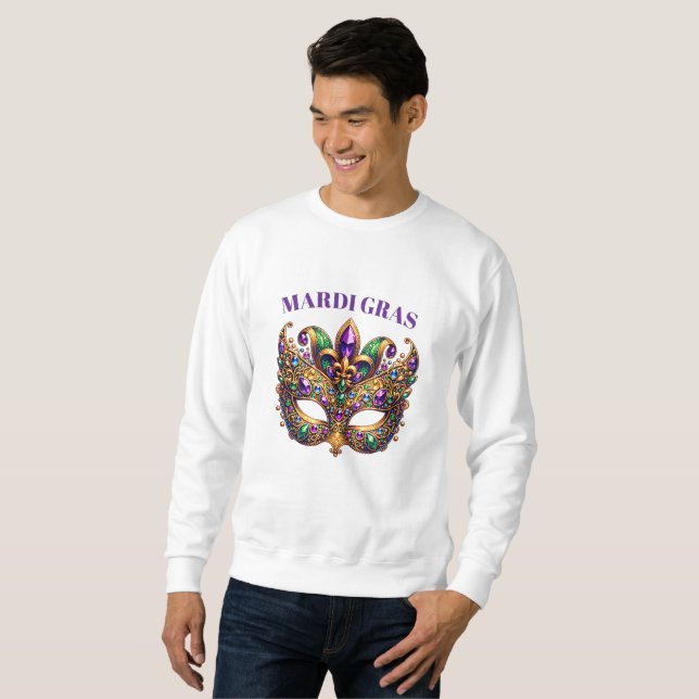 Moletom Máscara de Mardi Gras  (Frente Completa)