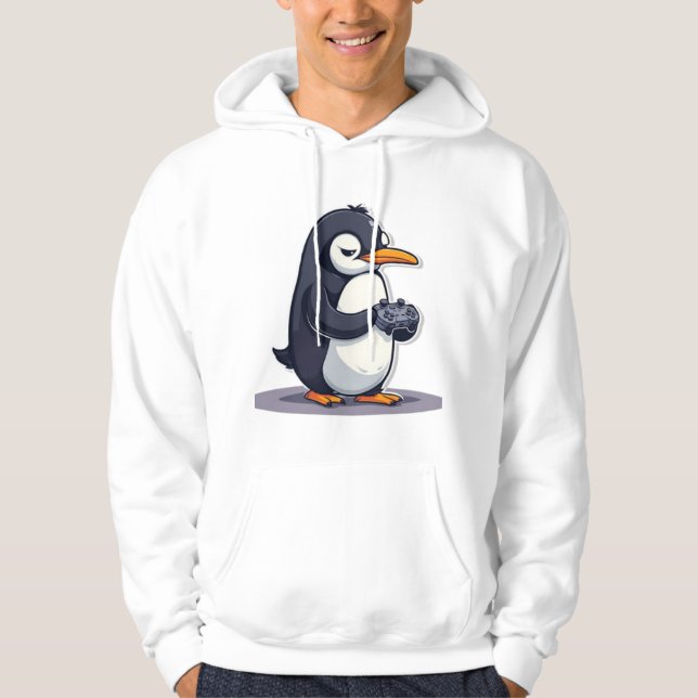 Moletom Mascote de Gamer Pengim Impassível (Frente)