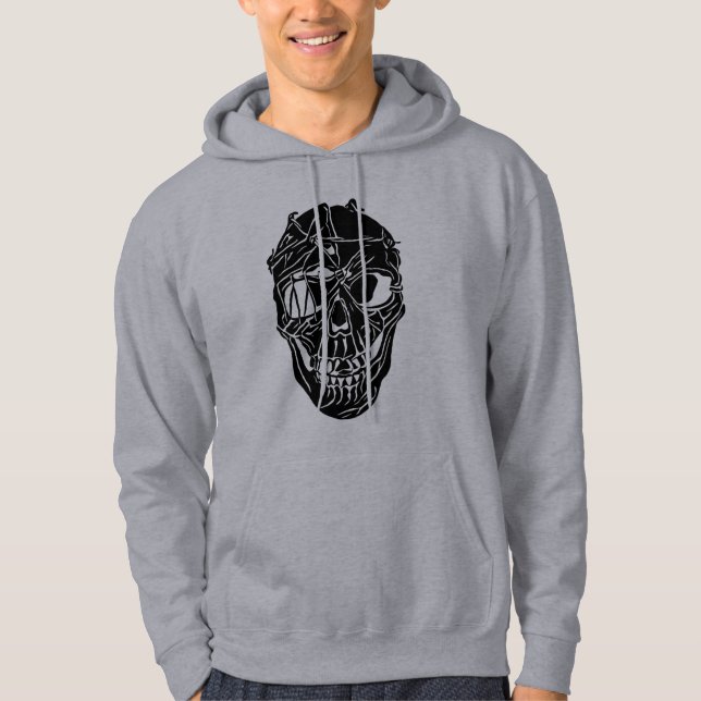 Moletom Masculino Caveira Quebrada  (Frente)