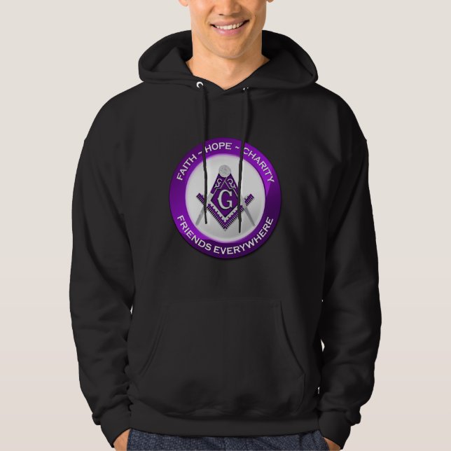 Moletom Masculino Maçônico Roxo (Frente)