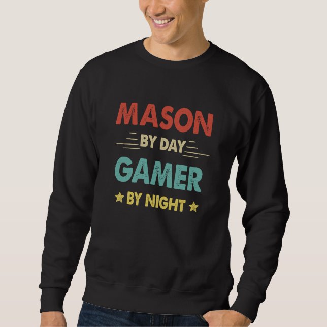 Moletom Mason By Day Gamer By Night  1 (Frente)