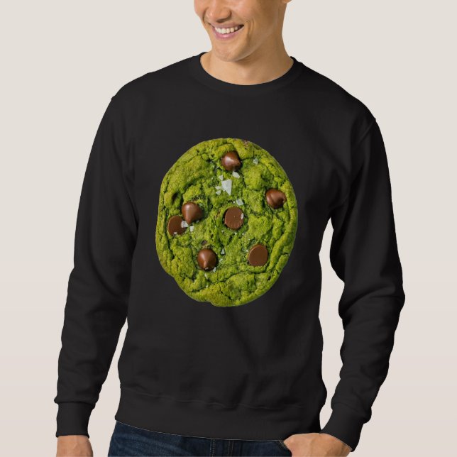 Moletom Matcha Cookie Chocolate Chip Cookie Costume Green (Frente)