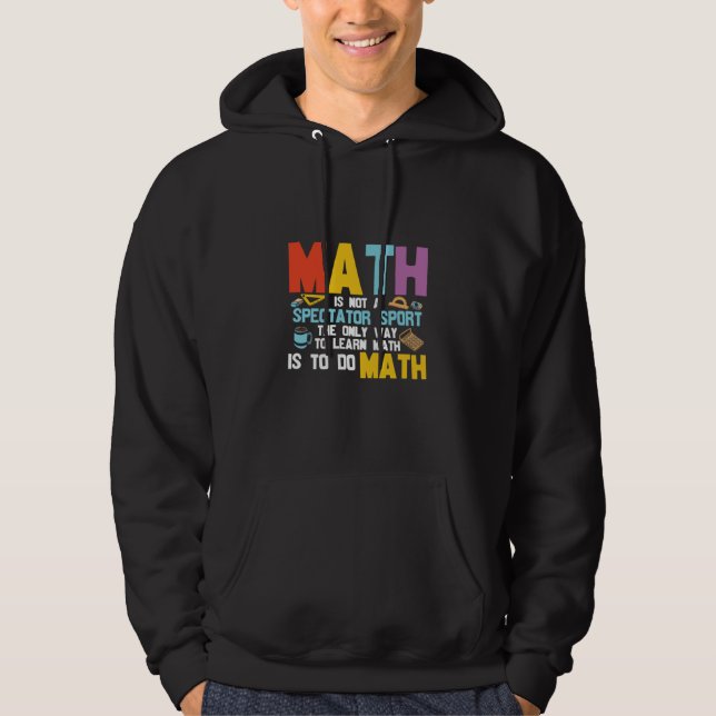 Moletom Matemática De Professores De Matemática Não É Um E (Frente)