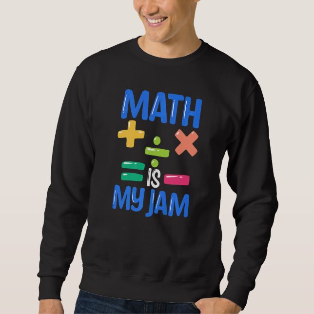 Moletom Matemática É O Meu Professor De Matemática Jam (Frente)