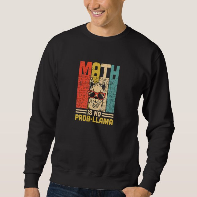 Moletom Matemática Não É Professor De Matemática Prob Lama (Frente)
