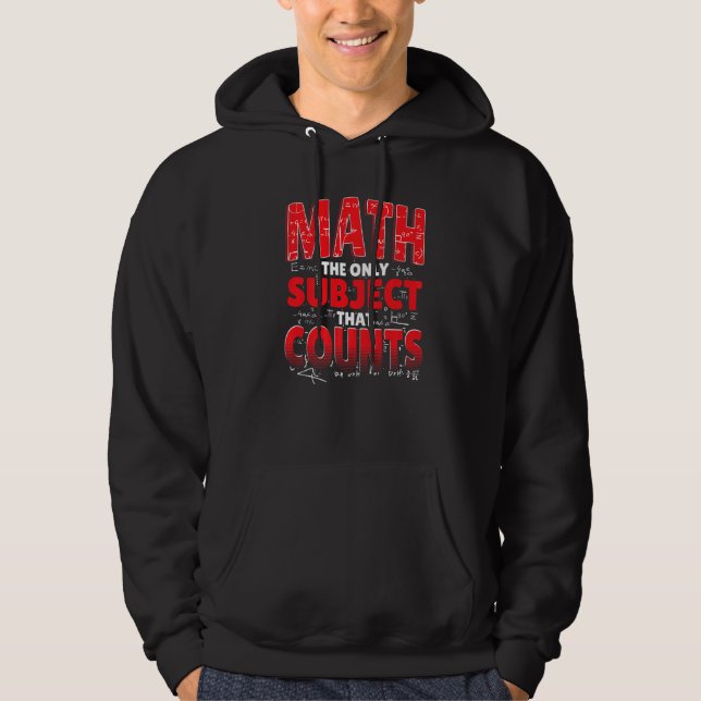 Moletom Matemática O Único Assunto Que Conta Com Mães Mate (Frente)