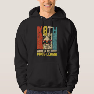 Moletom Matemática retrô não é problema Lhama Professor
