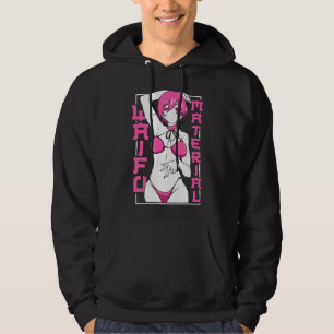 Moletom Material de Waifu de Anime Fã de Anime Japonês