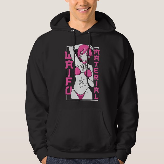 Moletom Material de Waifu de Anime Fã de Anime Japonês (Frente)