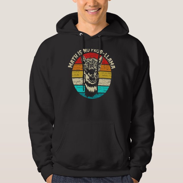Moletom Math Llama Professora Math Não É Prob Llama (Frente)