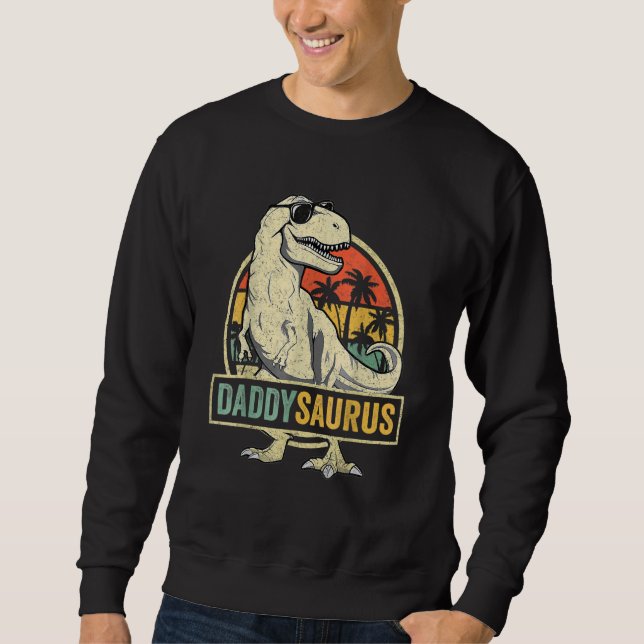 Moletom Matriz da Família Surus do Pai Daddysaurus Rex Din (Frente)