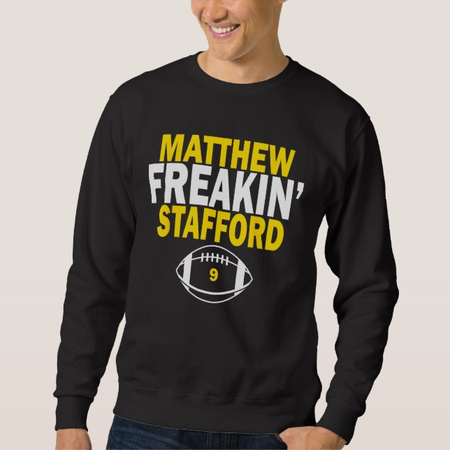 Moletom Matthew Freakin' Stafford Número 9 (Frente)