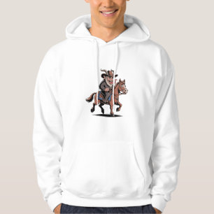 Moletom MAU Krampus Christmas Cowboy Horse Western Xmas