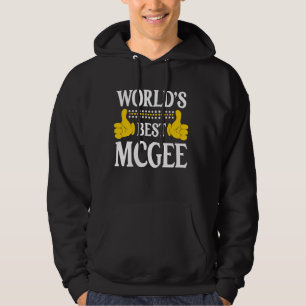 Moletom McGee Surname Funny Team Family Sobrenome World's
