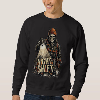 Moletom Mecânico do Turno da Noite Esqueleto Streetwear Gr
