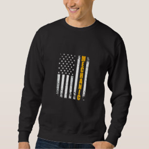 Moletom Mechanic American Flag Usa Vintage Funny Proud Mec