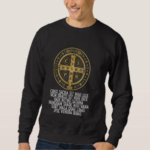 Moletom Medalha santo Bento Tradicional Latino Católica 1