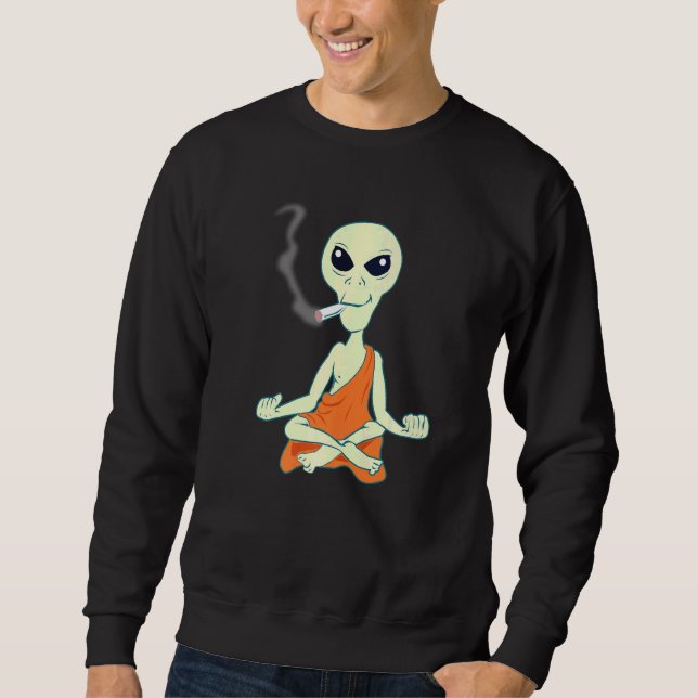 Moletom Mediação alienígena Amor Universal E Unidade (Frente)