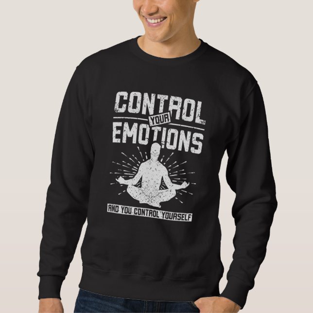 Moletom Meditação controle suas emoções (Frente)