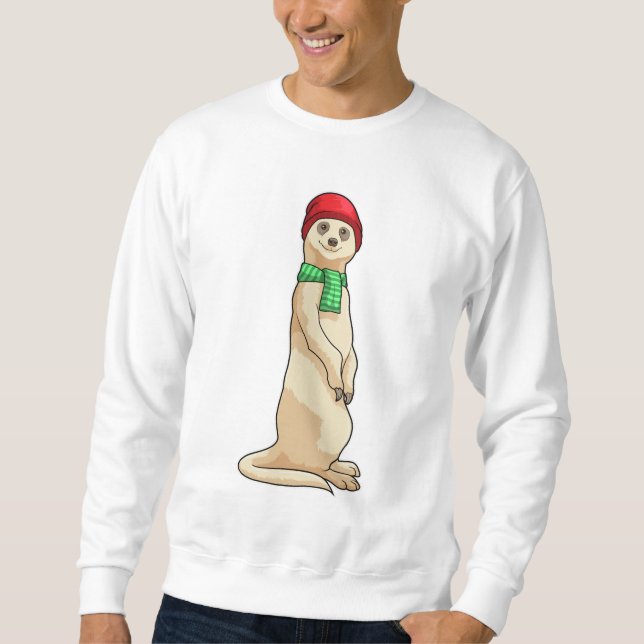 Moletom Meerkat com o Chapéu e o Scarf (Frente)
