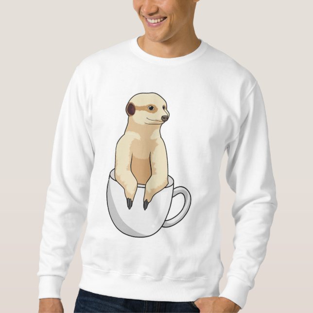 Moletom Meerkat com Taça de Café (Frente)