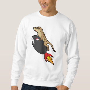 Moletom Meerkat voando com Rocket