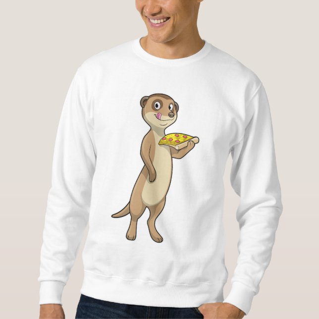 Moletom Meerkat with Pizza (Frente)