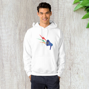 Moletom Megaphone Sound Waves Mens Hoodie