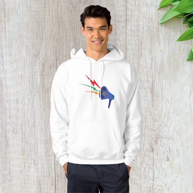 Moletom Megaphone Sound Waves Mens Hoodie (Criador carregado)