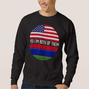Moletom Meia-Americana Meia-Gambiana, Família Bandeira Ame