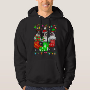 Moletom Meias de Natal Pajama Boston Terrier Dog Puppy Lo