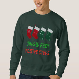 Moletom Meias Festivas Pés Tilintantes Design de Natal