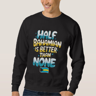 Moletom Meio Bahamiano Férias nas Bahamas Orgulho Bahamian