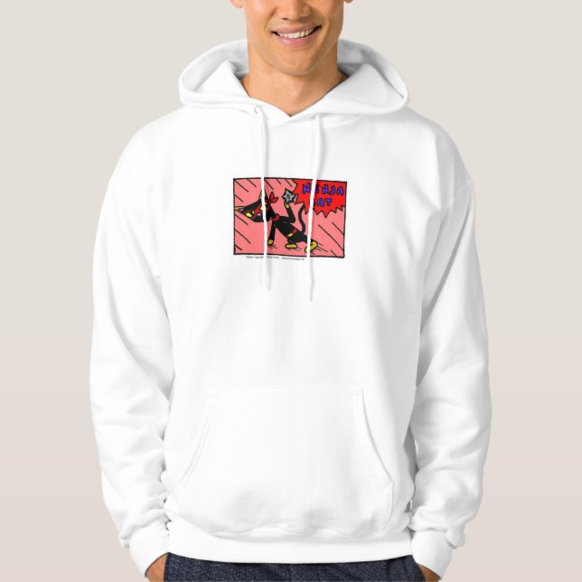 Moletom Mel NINJA CAT Mens Hoded Sweatshirt (Frente)